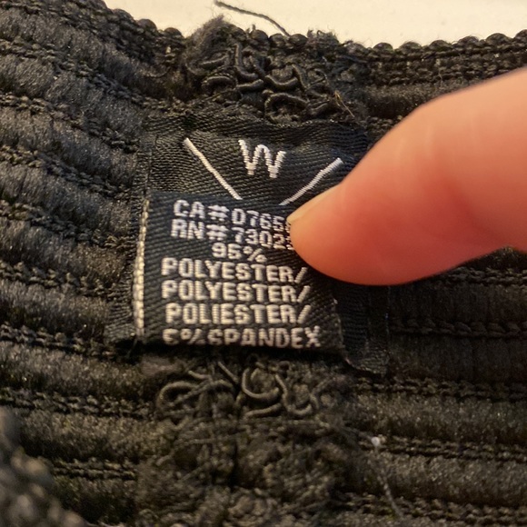 Navy and off white maxi skirt, jersey fabric - Picture 5 of 5